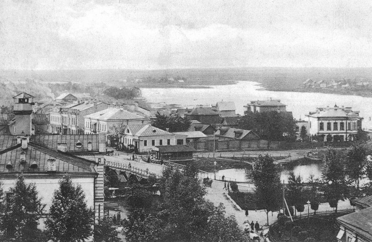 Вид с собора Святой Троицы на Колпино. Фото 1910-х годов