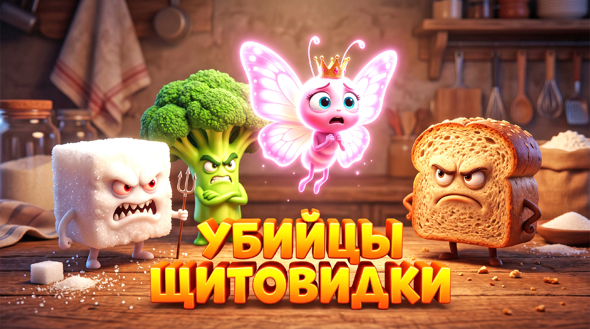 🦋 5 продуктов, которые незаметно убивают вашу щитовидку. Как не допустить гипотиреоз при диабете?