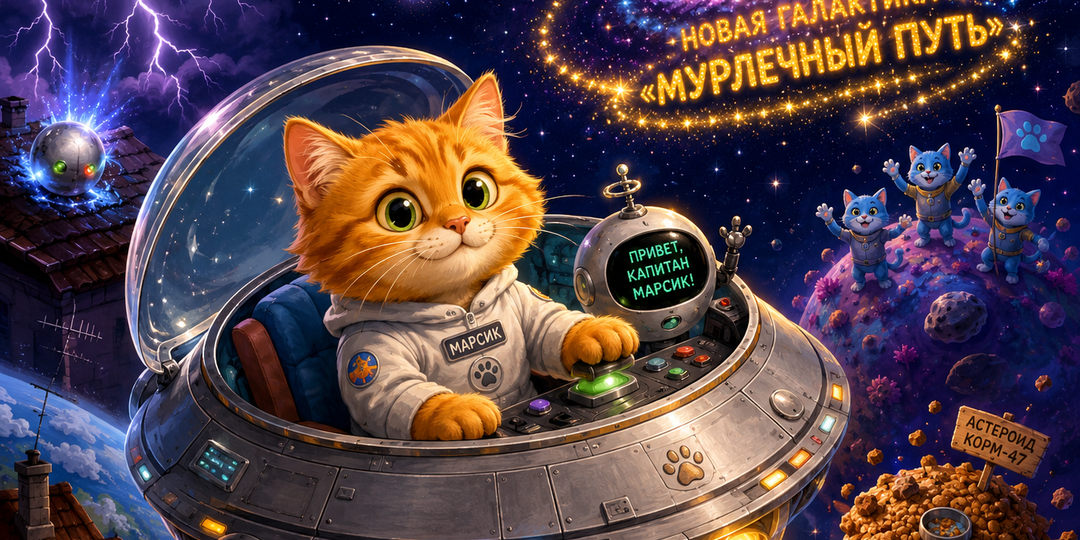 Сказка про кота Марсика, который открыл галлактику