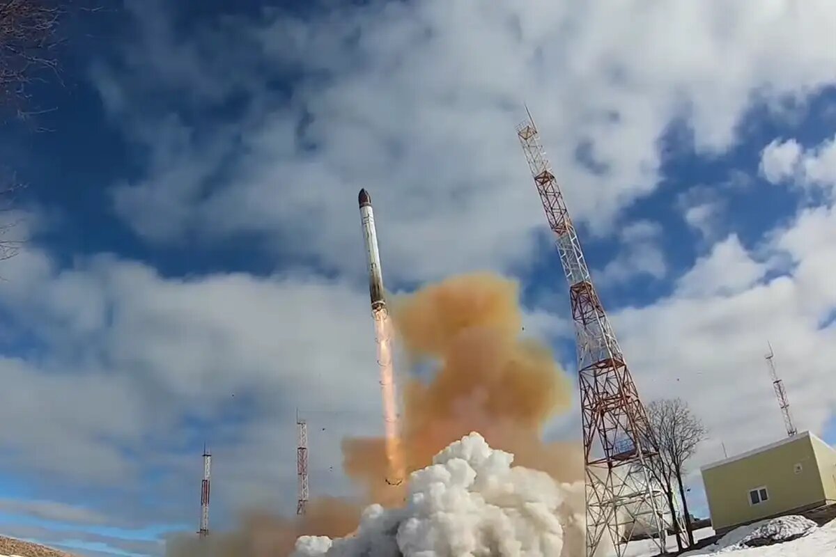    Испытательный пуск МБР «Сармат» с космодрома Плесецк. © wikipedia.org
