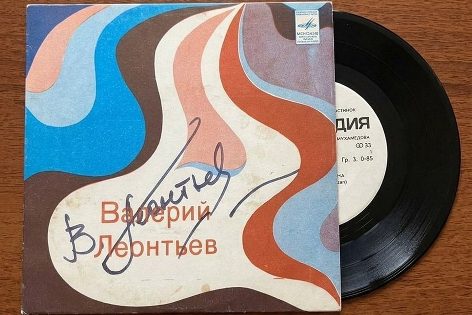    В Новосибирске за 50 тысяч рублей продают пластинку с автографом Валерия Леонтьева. Фото: нейросеть / Ангелина ВАЙГЕЛЬ