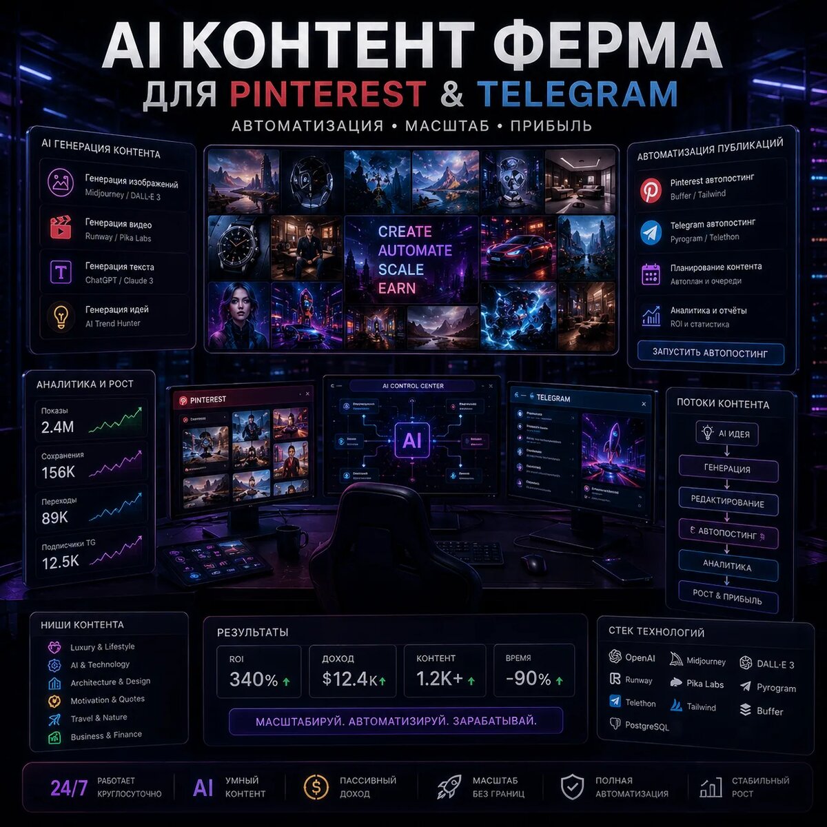 Контент-ферм  начали зарабатывать на Pinterest