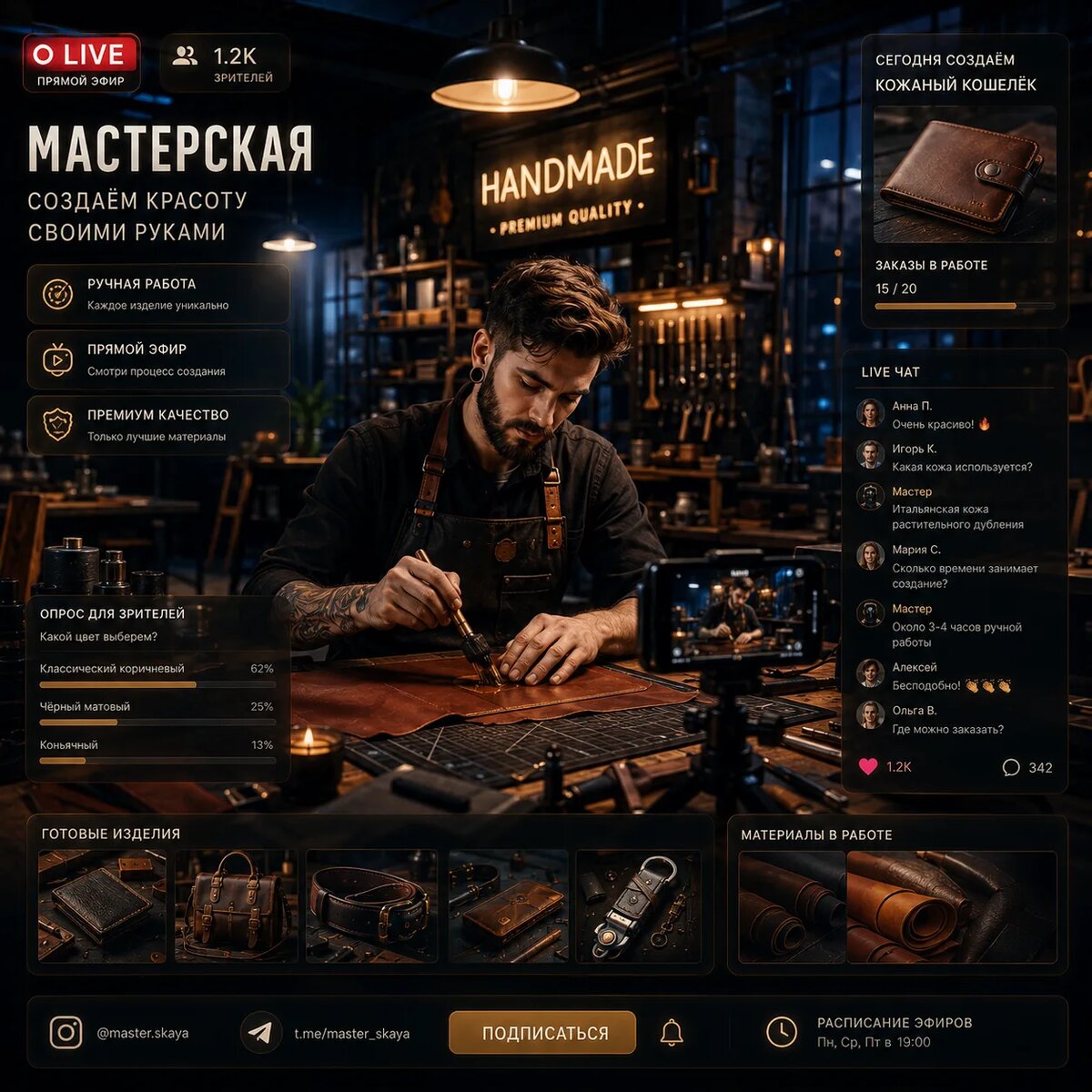 Мини-производства начали продавать через прямые эфиры
