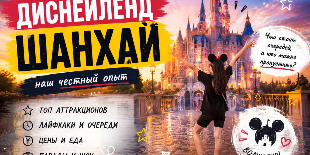 Shanghai Disneyland: наш честный ТОП аттракционов и лайфхаки, которые спасают 3 часа очередей