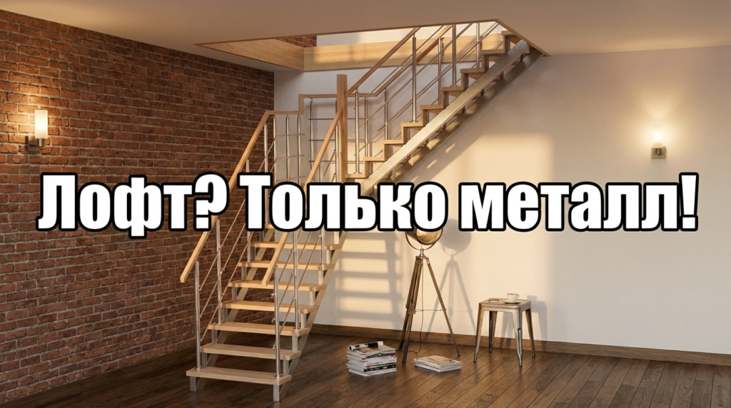    Эта лестница в стиле лофт демонстрирует преимущества металлокаркаса в современном интерьере. OK.Levin