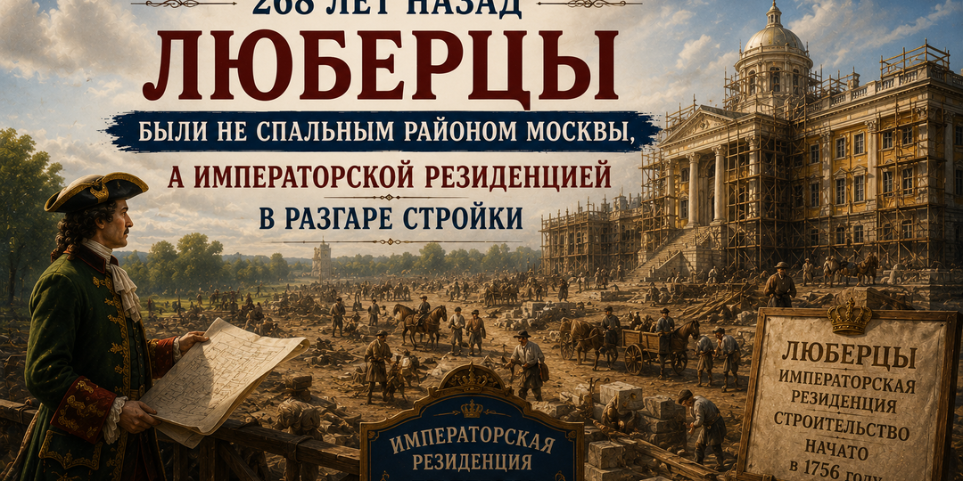 Здесь должен был стоять императорский дворец: что происходило на месте Люберец 268 лет назад