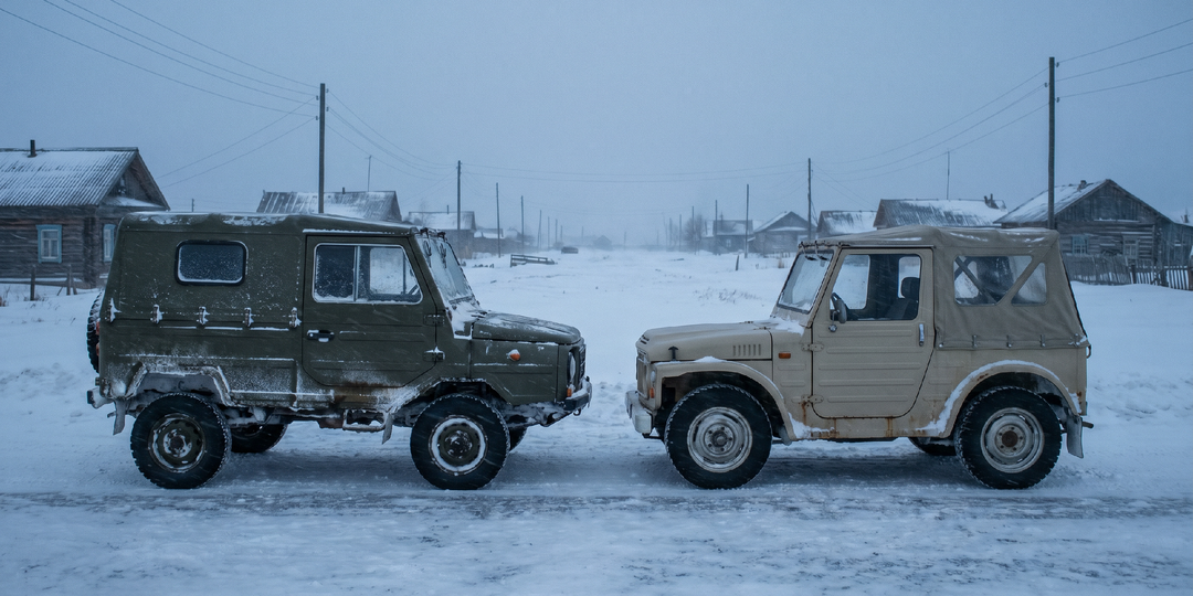 Арктическое противостояние ЛуАЗ-969 и Suzuki LJ: кто выживал в морозах лучше