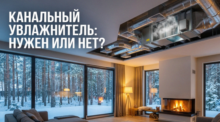    Принцип работы и преимущества использования канального увлажнителя в частном доме.