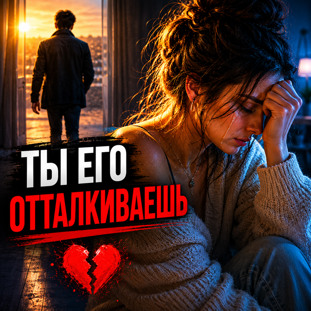 Мужчина отдалился