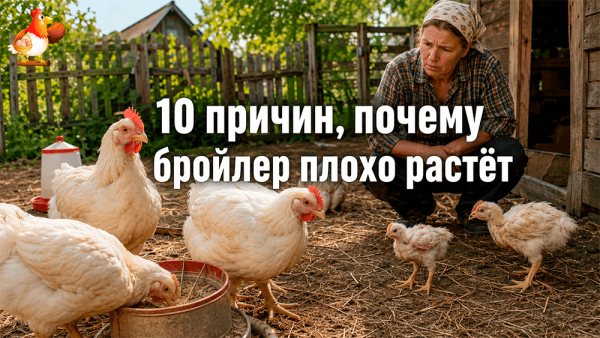 10 причин, почему бройлер плохо растёт – где тормозит мясной комбайн и что срочно исправить? 🐔🐔🐔