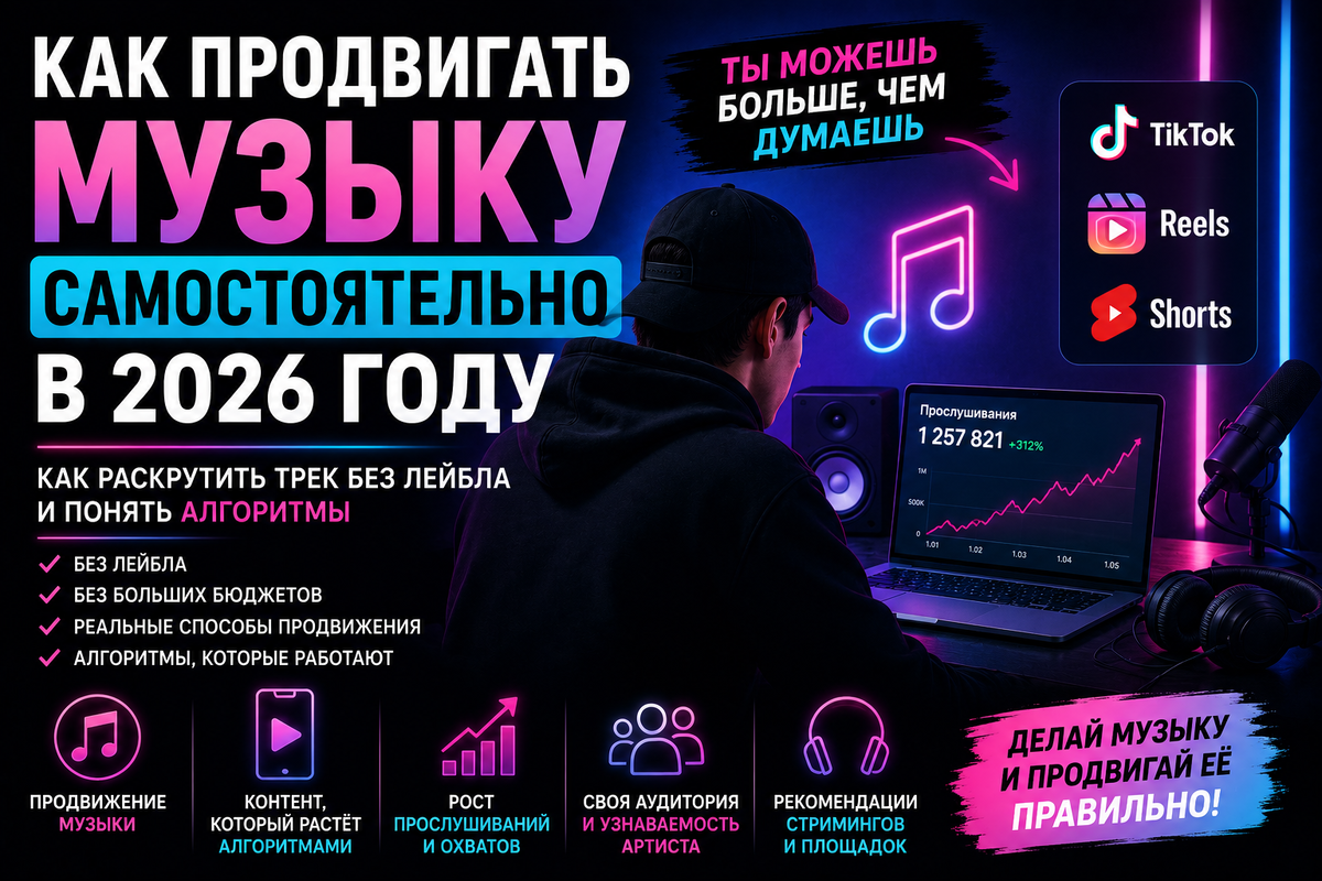 Как продвигать музыку самостоятельно в 2026 году