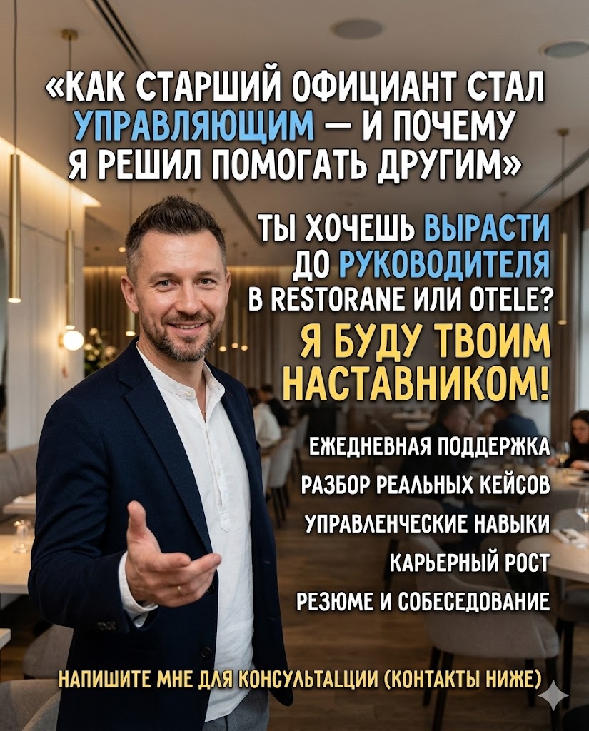 Услуги эксперта HoReCa
