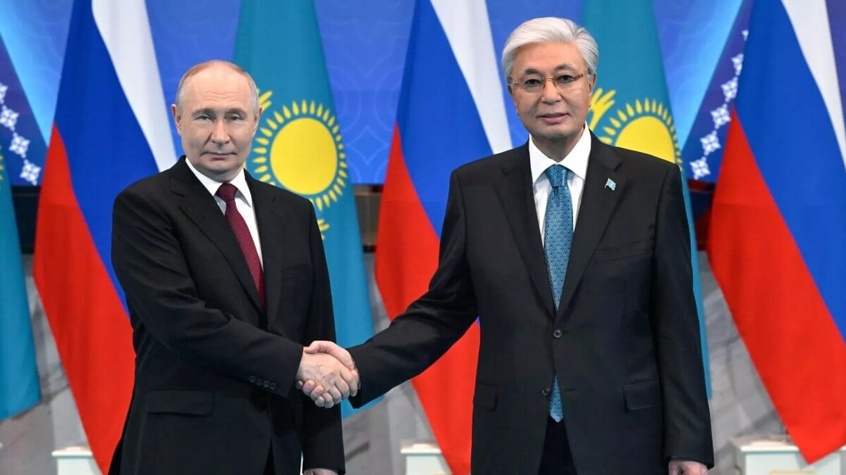 Владимир Путин и Касым-Жомарт Токаев в Астане © Пресс-служба президента Казахстана