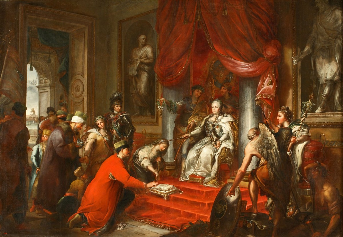    Андреас Каспар Гюне. Екатерина II дает законы Тавриде (1791)