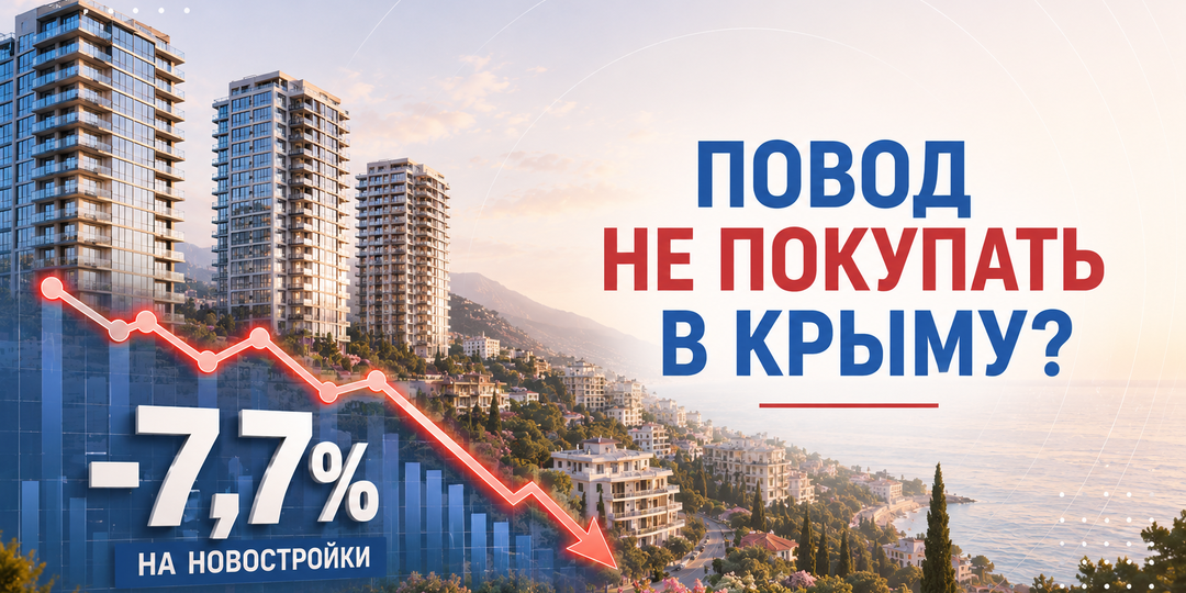Цены на новостройки в Крыму снизились на 7,7%. Что на самом деле происходит с рынком.