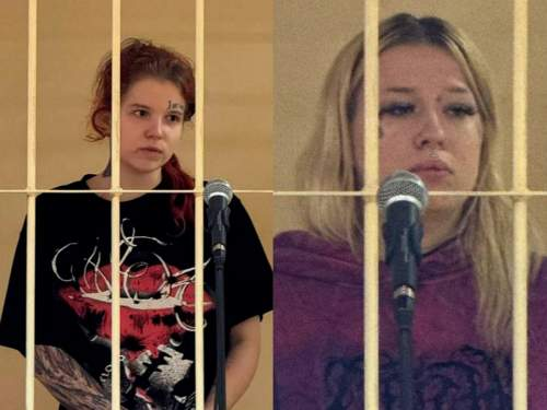 Зумерши Алёна Васильева (слева) и  Ольга Брынцева учат своих сверсников ненавидеть Родину, родителей, предков и употреблять наркотики. 