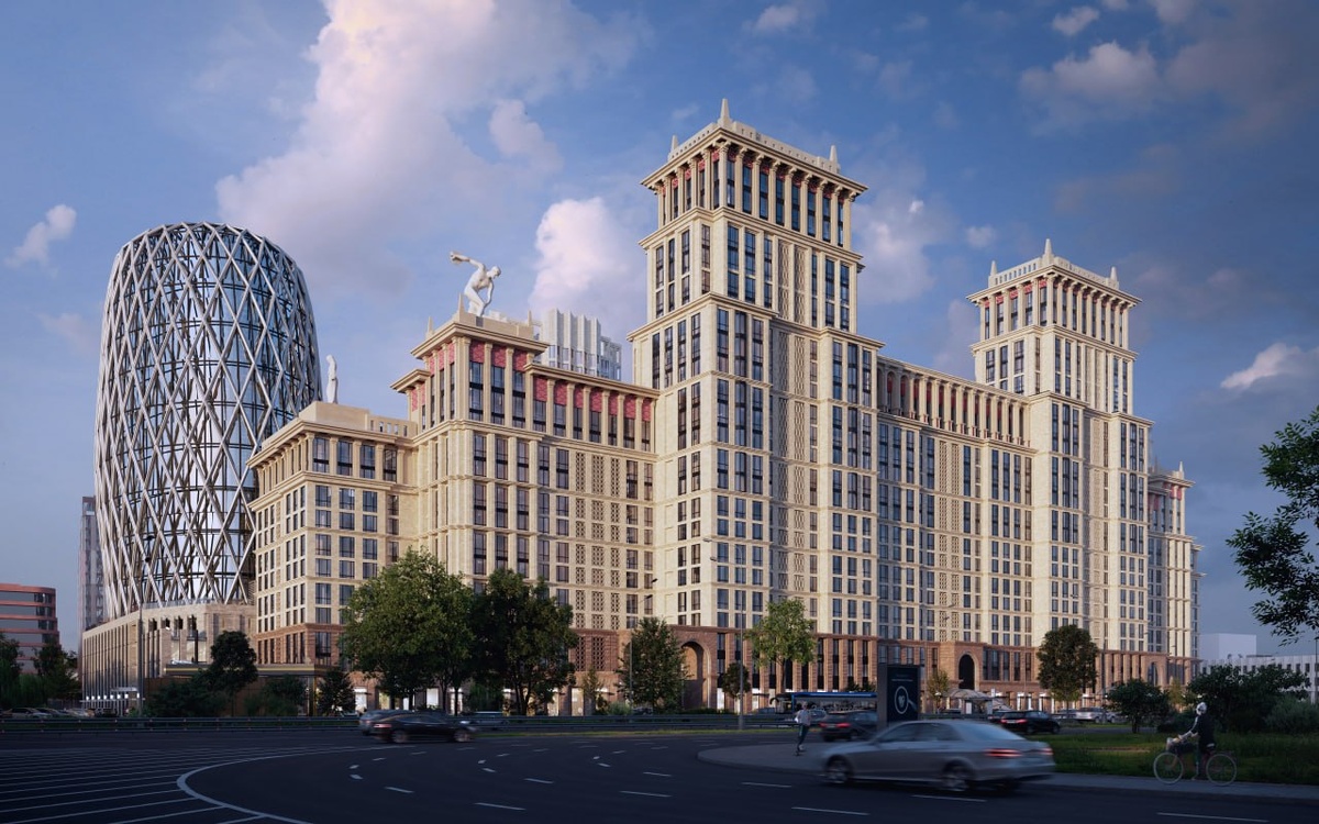 В лучших традициях парадной московской застройки будет создан на Лужнецкой набережной жилой ансамбль