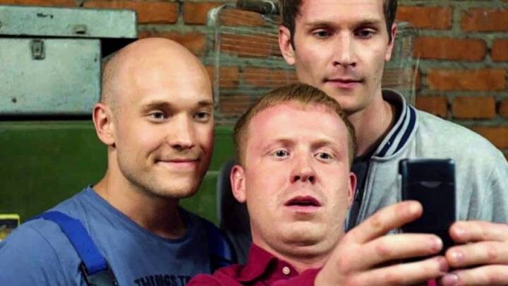  Кадр из сериала «Реальные пацаны»: Владимир Селиванов, Антон Богданов, Николай Наумов / Фото: Пресс-служба телеканала ТНТ