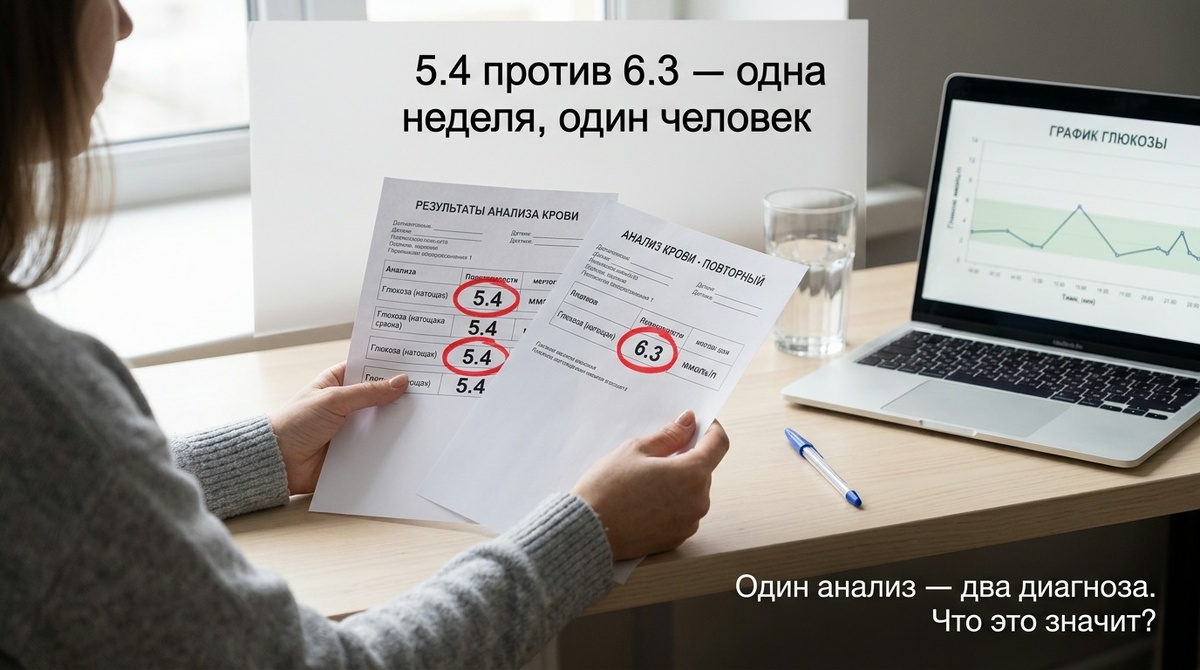 Глюкоза натощак - это всего один маркер. И он самый шумный из всех