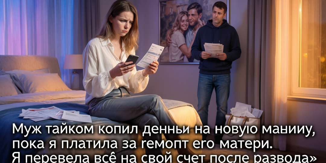 Муж тайком копил деньги на новую машину, пока я платила за ремонт его матери. Я перевела всё на свой счёт после развода