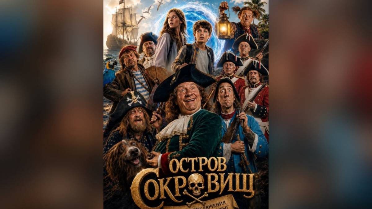    В сети уже появился постер-анонс нового «Острова сокровищ». Ленту планируют выпустить в 2029 году / Фото: Кинокомпания «Централ Партнершип»