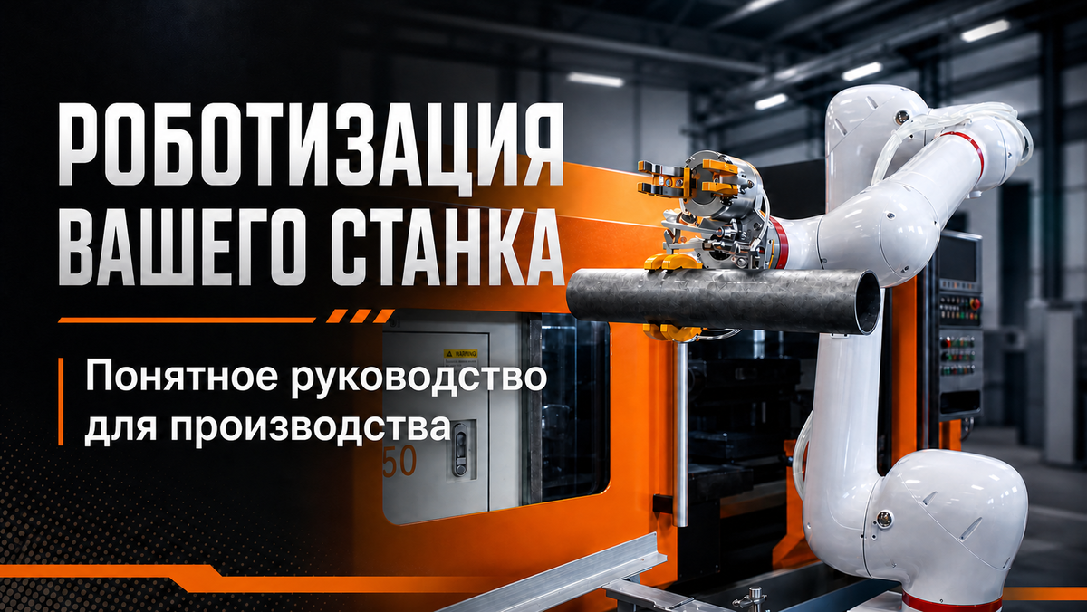 Робот у станка ЧПУ
