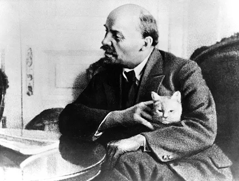 Владимир Ильич с кошкой, август-сентябрь 1922 года / Государственный историко-мемориальный музей-заповедник "Сталинградская битва" / goskatalog.ru