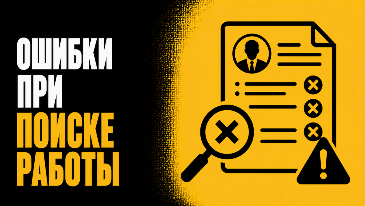 Ошибки при поиске работы