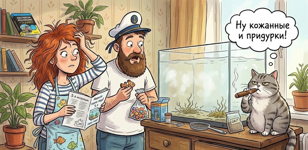 Добро пожаловать на Best-Corals! Мы — семейная пара, которая прошла путь от 100-литрового б/у аквариума, выменянного на «Авито» за коробку конфет, до собственной морской системы с кораллами и сампом. На канале мы делимся реальным опытом без занудства и снобизма. Рассказываем, как правильно выбрать оборудование, запустить пресноводный аквариум с нуля и не превратить его за одну ночь в «белесое болото». Понятно объясняем сложные вещи вроде азотного цикла и нитритов. Присоединяйтесь к нашему дружному сообществу на сайте best-corals.ru там вы найдете полезные статьи, чеклисты и различные калькуляторы!