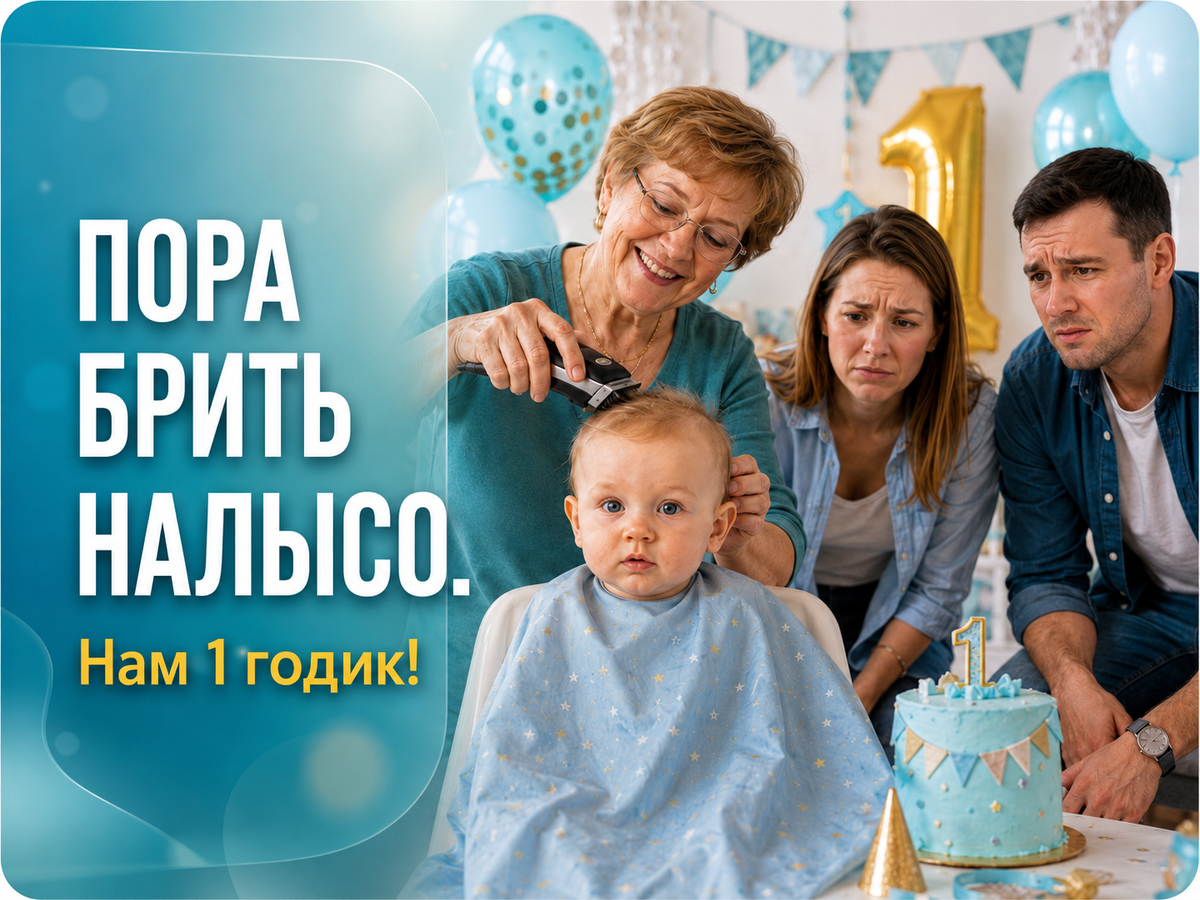 В год ребенка надо брить налысо: парикмахерский триллер