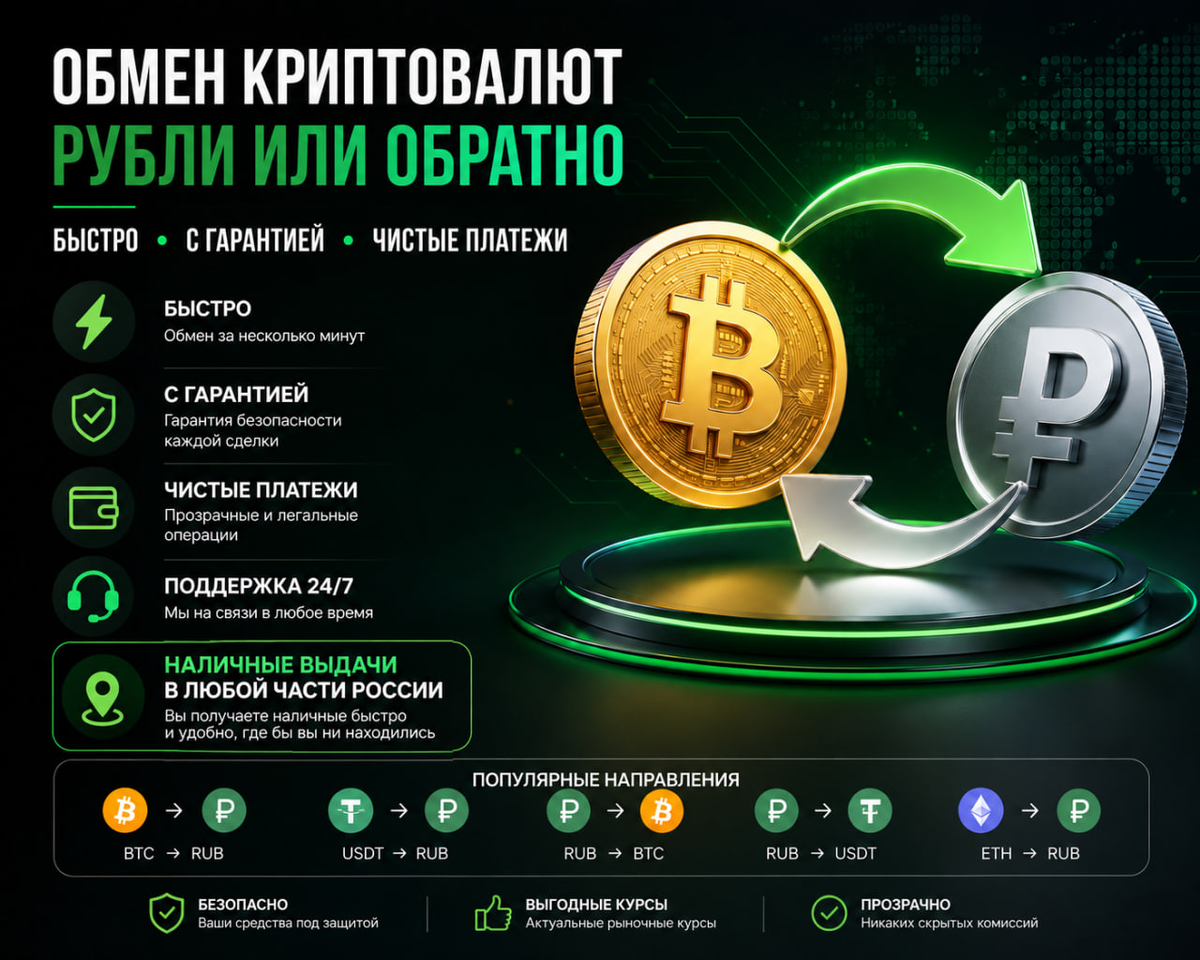 Обмен криптовалют 