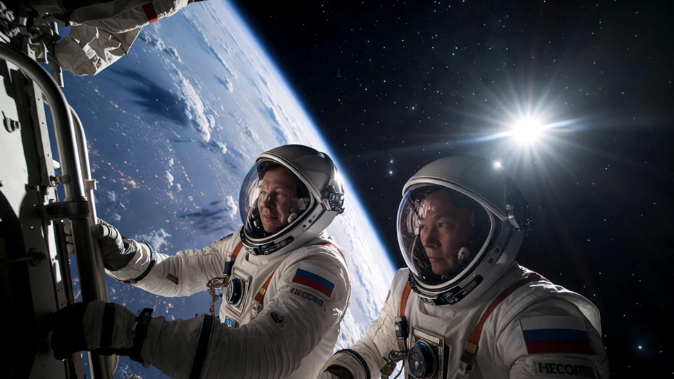 Российские космонавты в открытом космосе. Источник: ixbt.com