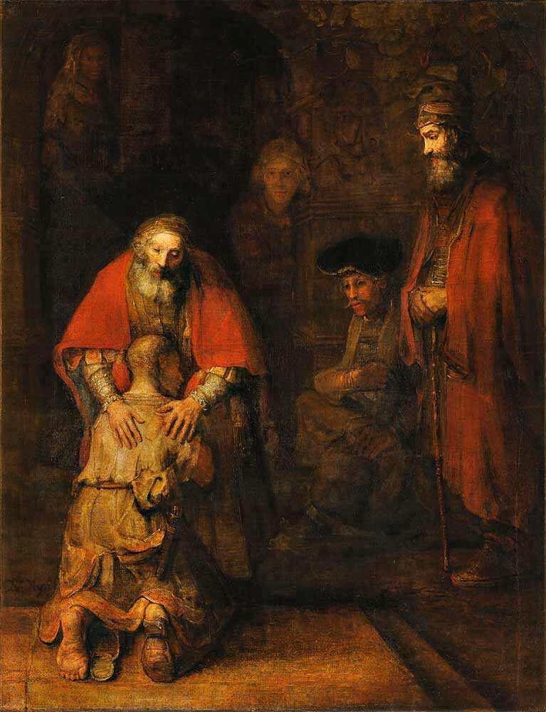/Рембрандт, «Возвращение блудного сына» (ок. 1668)/