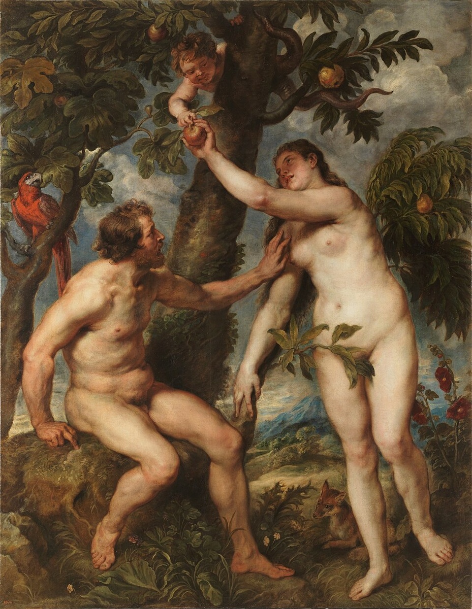 Питер Пауль Рубенс. "Грехопадение человека" (Адам и Ева в земном раю), 1628-1629 музей Прадо 