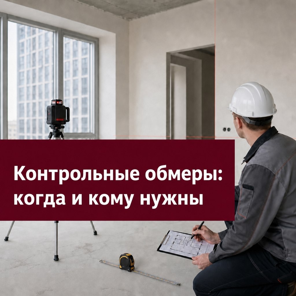 Контрольные обмеры в новостройке 