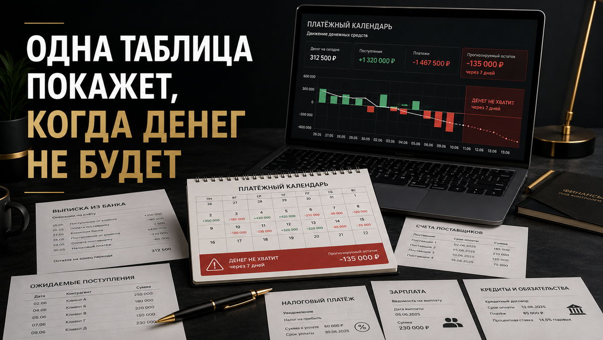 ОДНА ТАБЛИЦА ПОКАЖЕТ, КОГДА ДЕНЕГ НЕ БУДЕТ