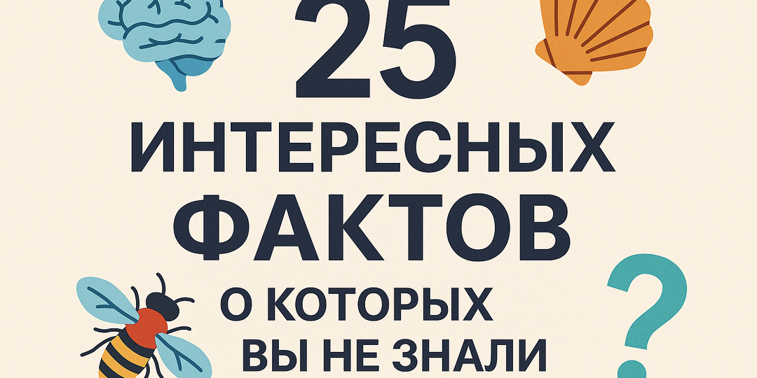 25 интересных фактов, о которых вы не знали