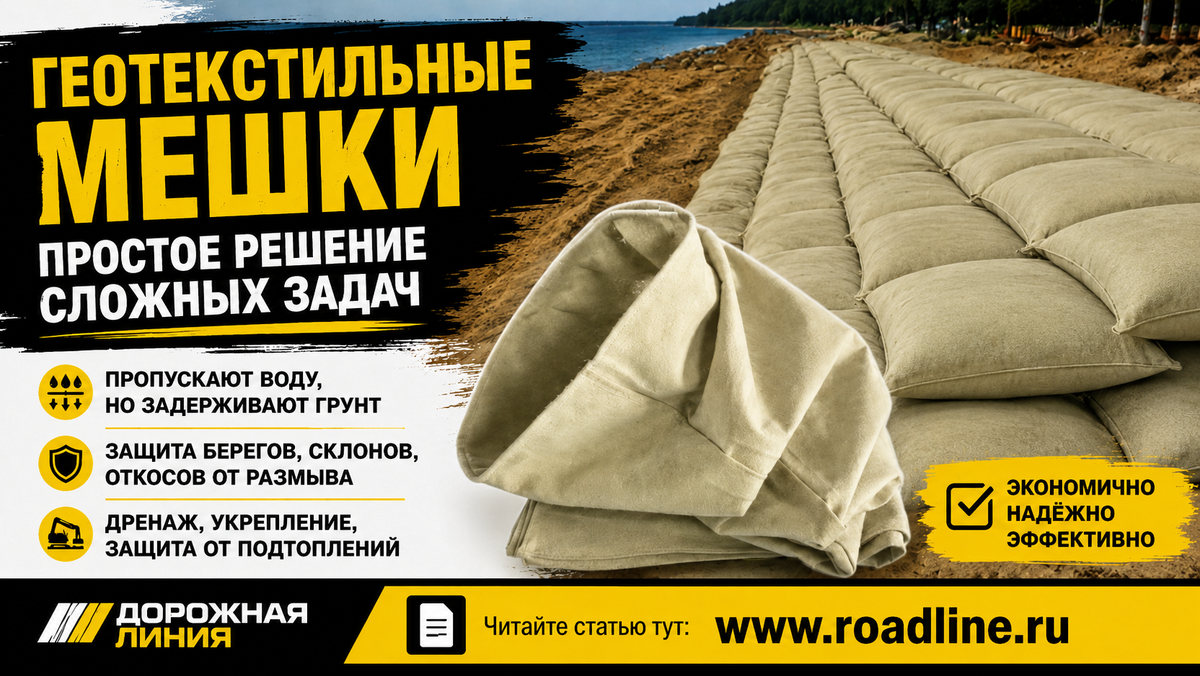 Мешки из геотекстиля, которые пропускают воду