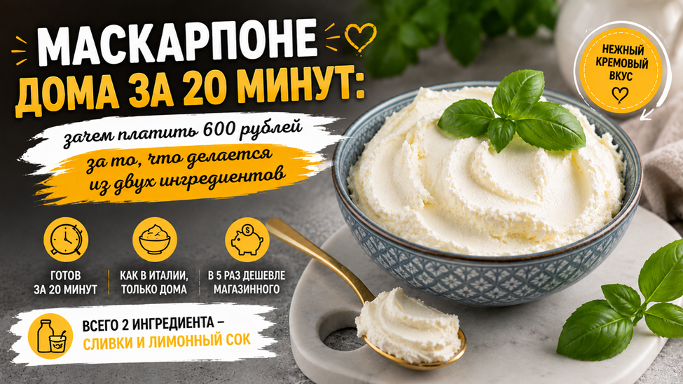 Маскарпоне рецепт классический в домашних условиях