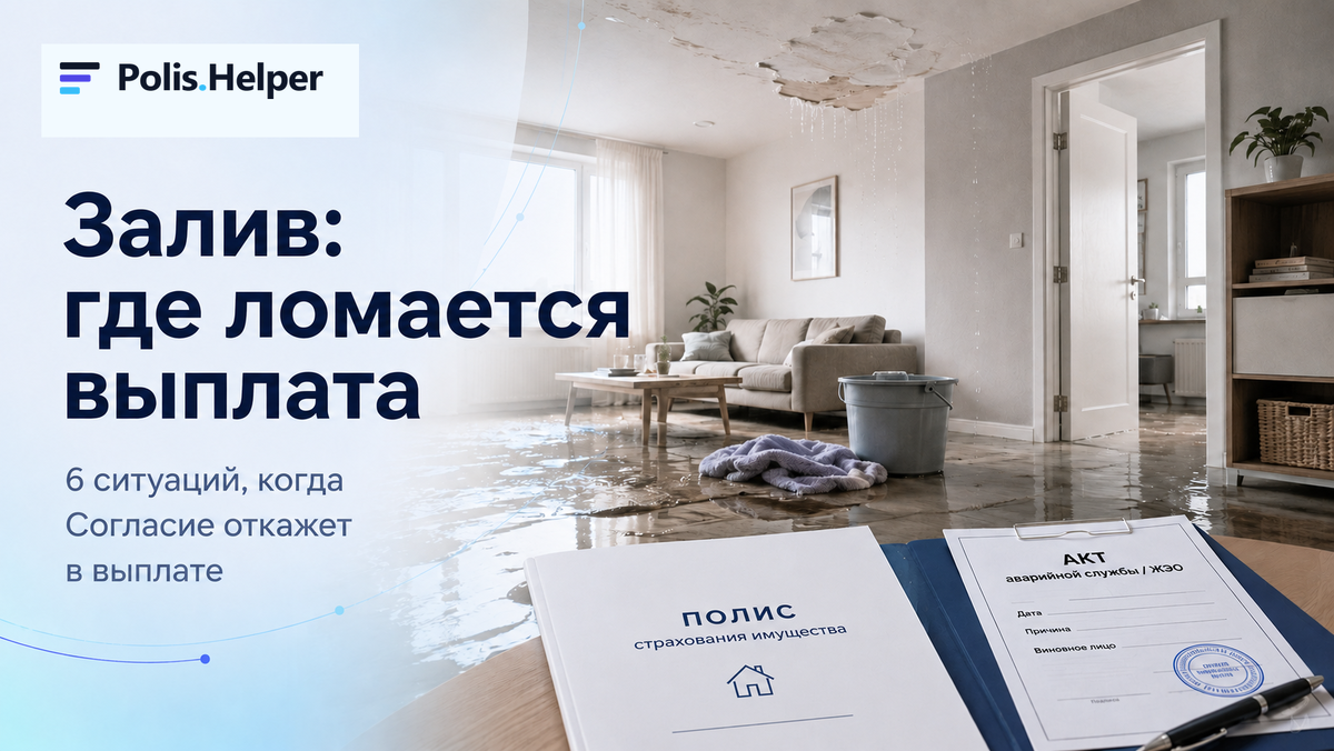Где ломается выплата при заливе - разбор от POLIS HELPER