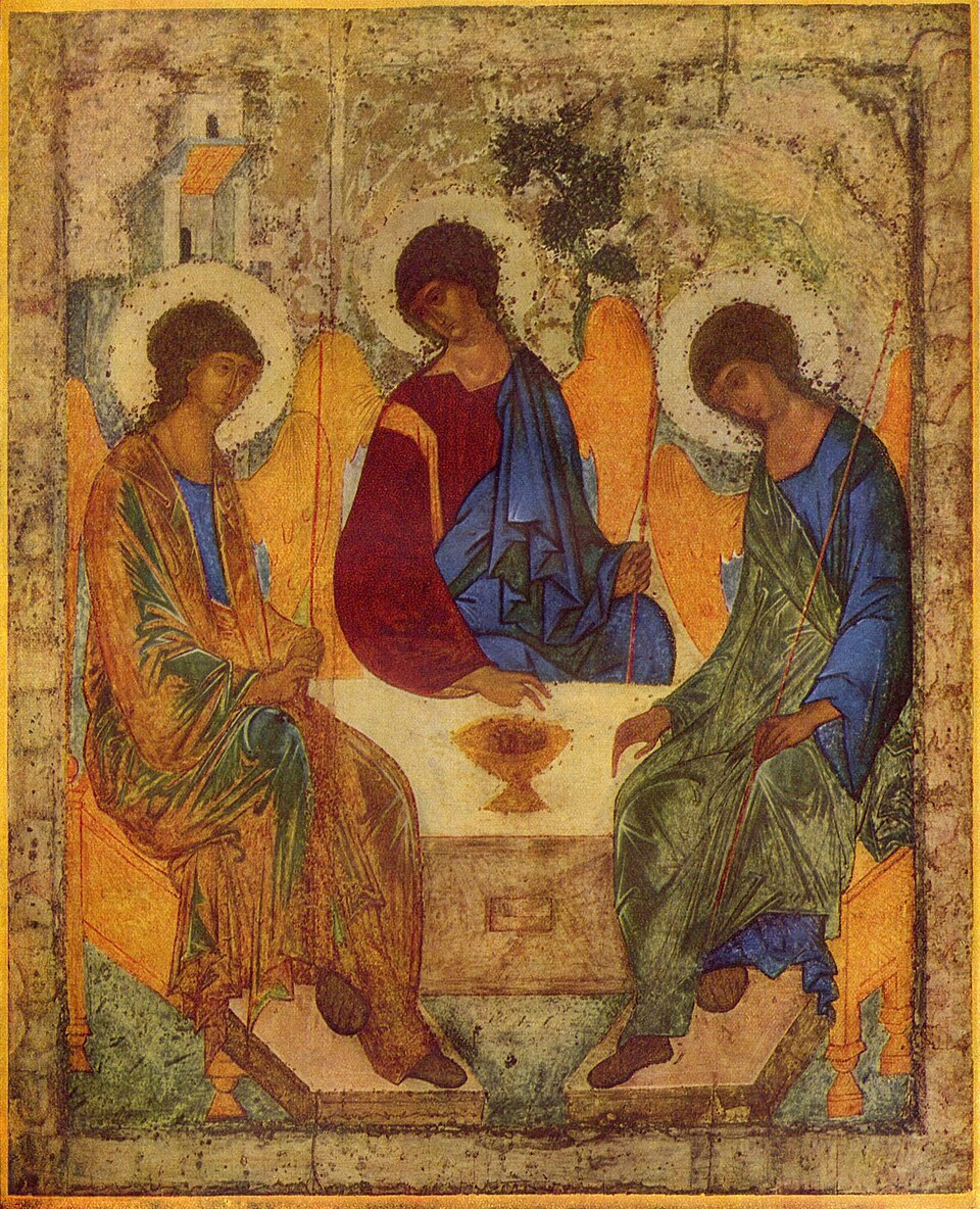 «Троица» (Андрей Рублев, начало XV века). Фото: wikimedia.org