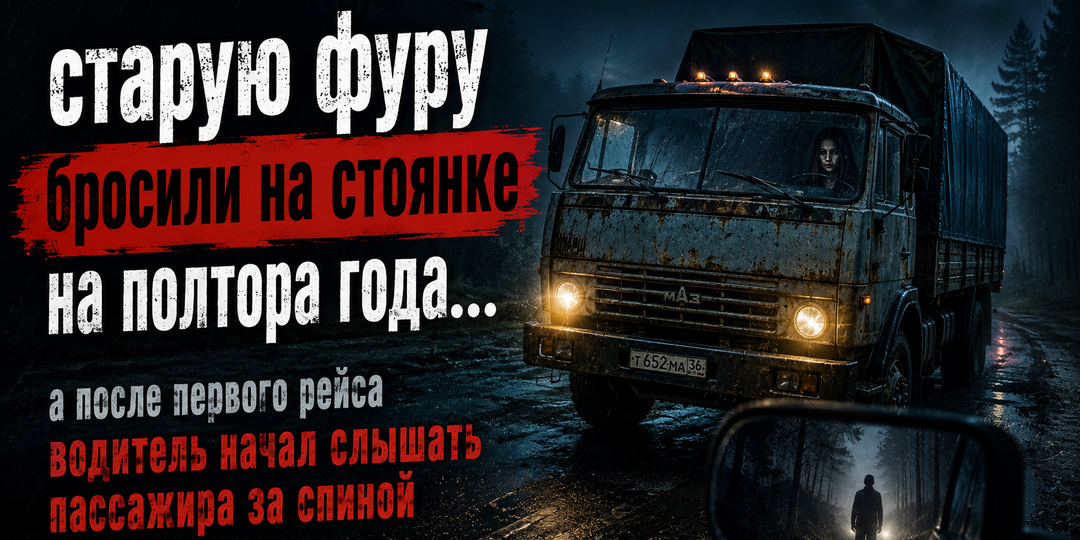 Старую фуру бросили на стоянке на полтора года, а после первого рейса водитель начал слышать пассажира за спиной