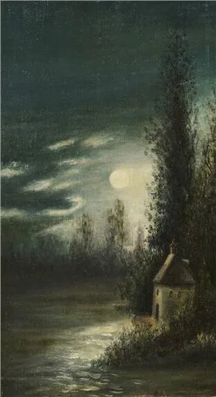 Лев Лагорио. Лунная ночь в Крыму. 1879