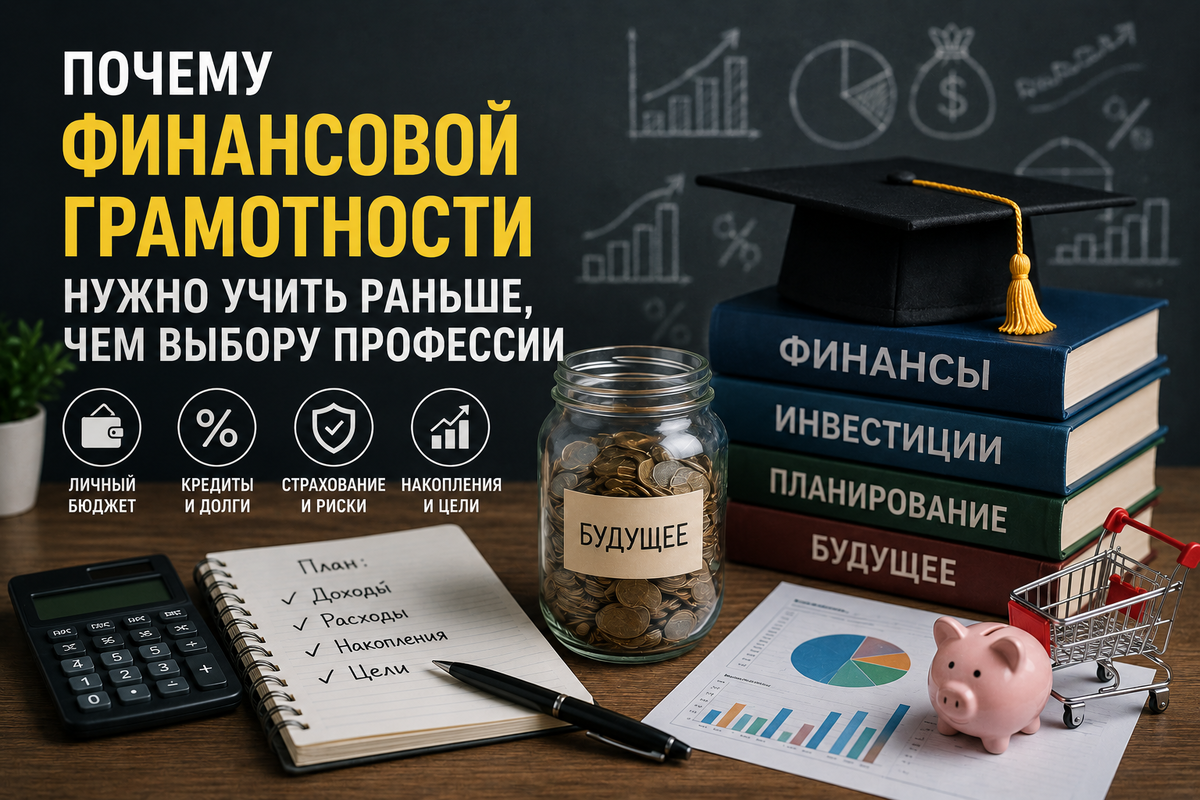 Почему финансовой грамотности нужно учить раньше, чем выбору профессии