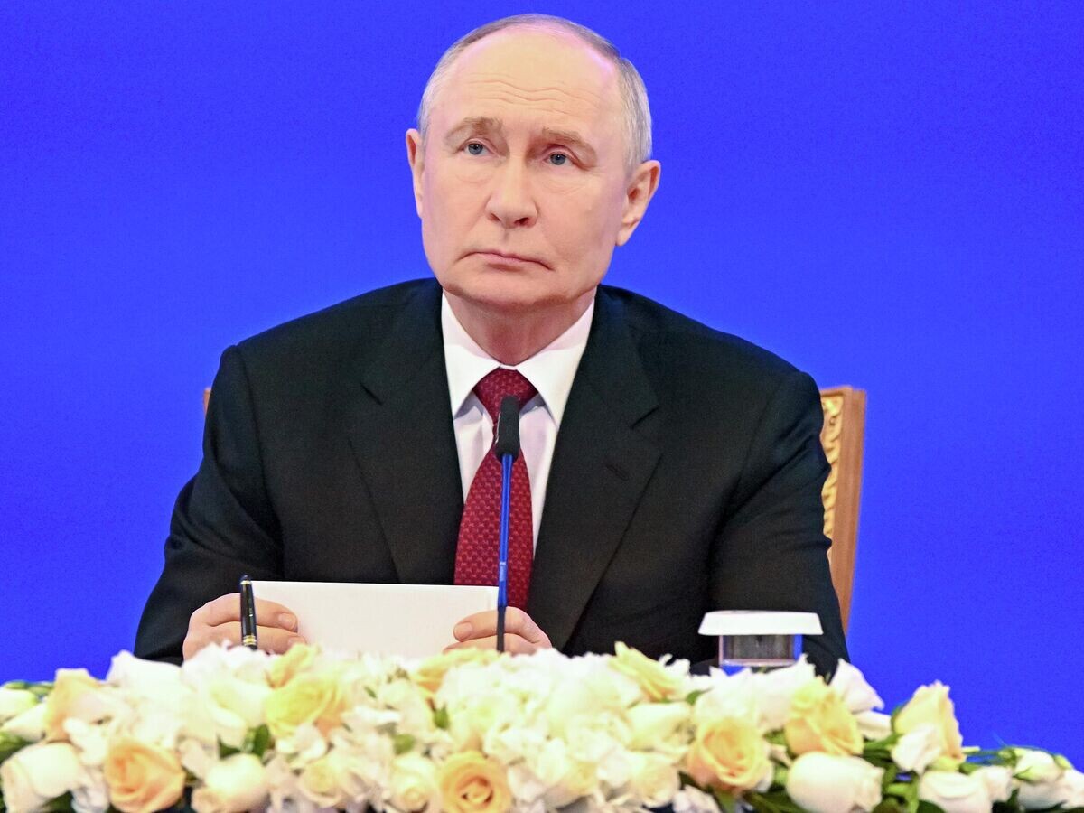    Президент РФ Владимир Путин во Дворце Независимости в Астане | © РИА Новости / Сергей Бобылев