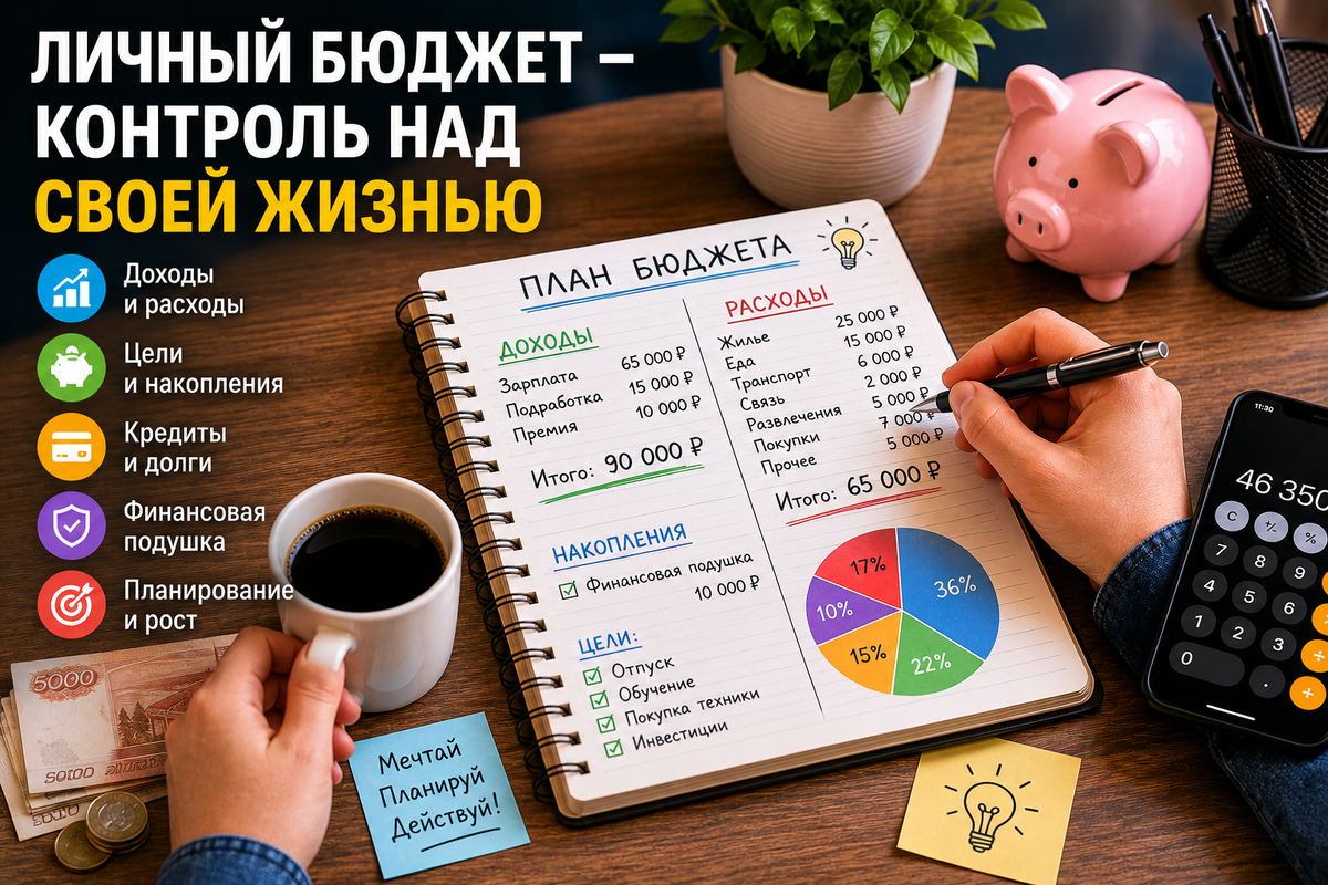 Личный бюджет — это не про экономию на кофе, а про контроль над своей жизнью