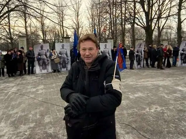 Владимир Студенецкий на пикете на Тоомпеа