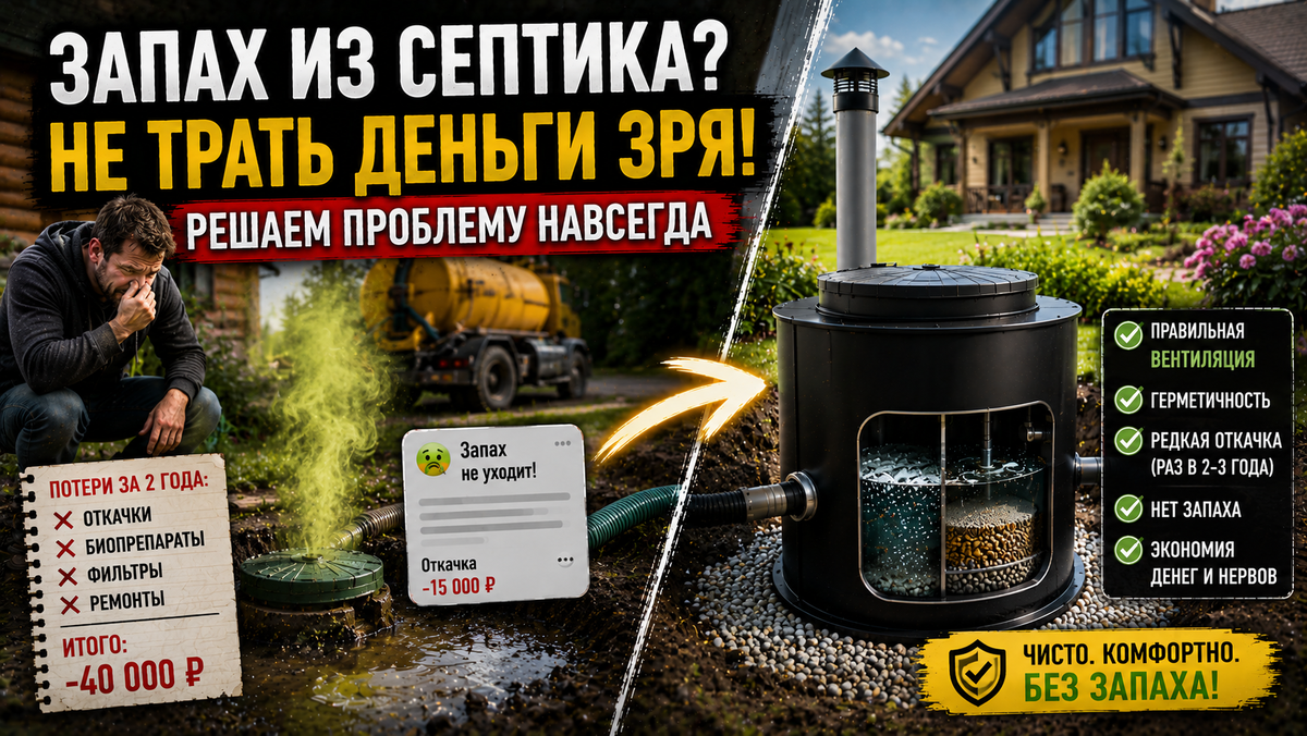 Запах из септика: почему так воняет и на чём здесь теряют деньги