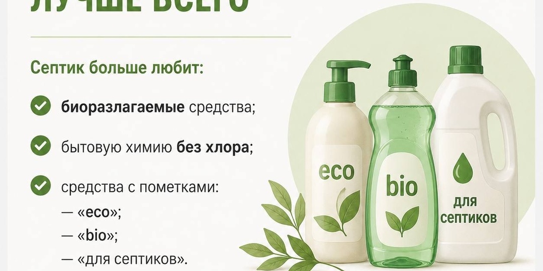 Какую химию септик переносит лучше всего