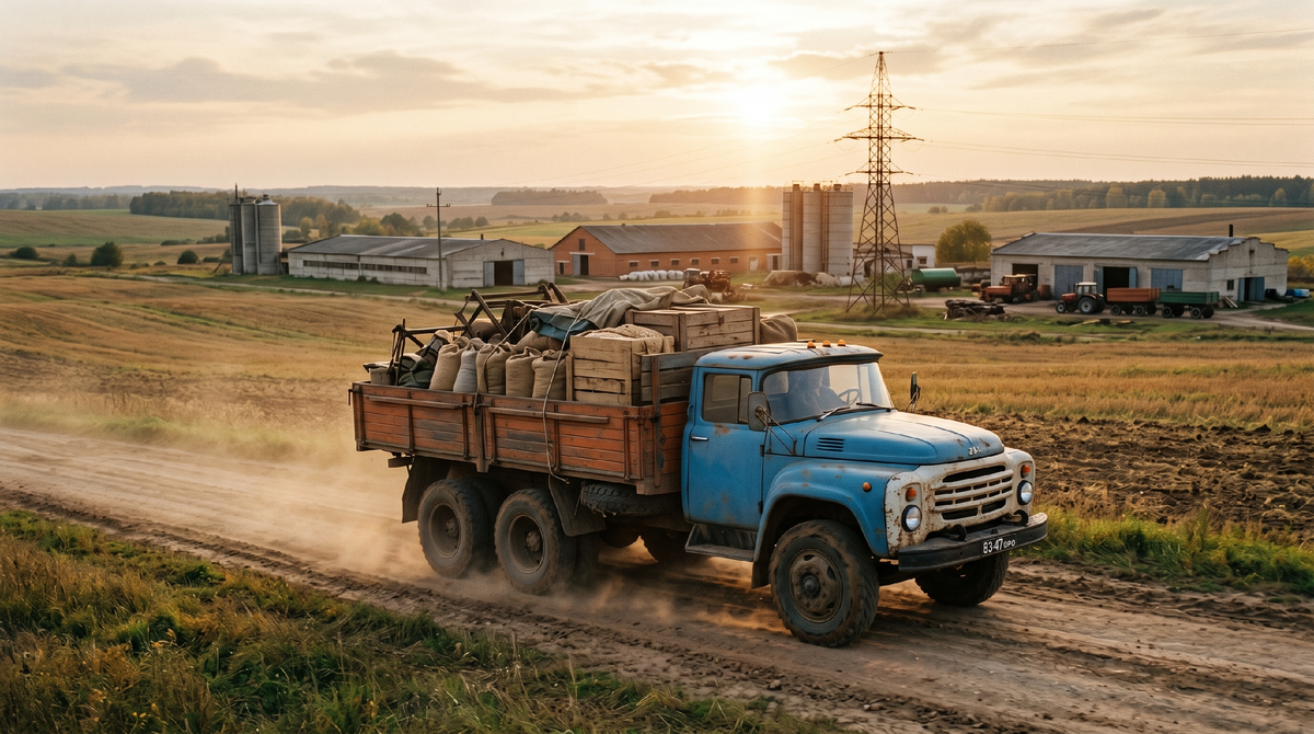 ЗИЛ-133 был не просто увеличенной версией привычного ЗИЛ-130. Это был крупный трёхосный грузовик для тех задач, где обычной машины уже не хватало: больше груза, длиннее рейс, тяжелее работа и выше требования к выносливости.